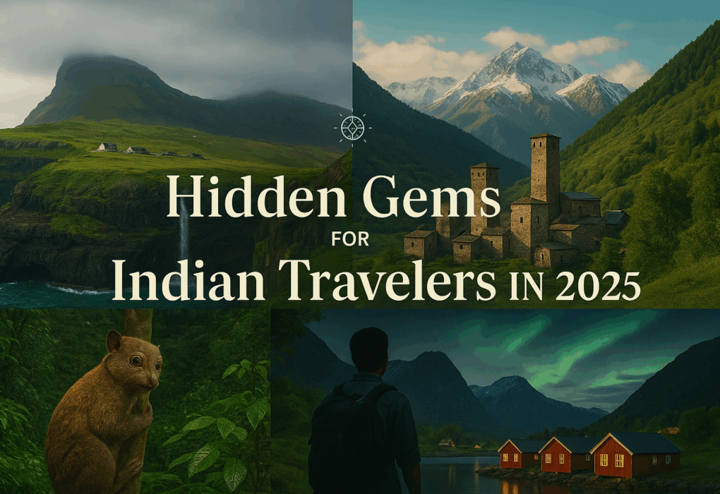 Faroe Islands cliffs, Svaneti mountains, and Sibuyan Island beaches - hidden international travel destinations for Indian travelers in 2025