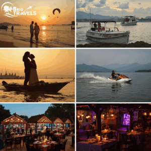 Couple enjoying sunset at Goa beach
