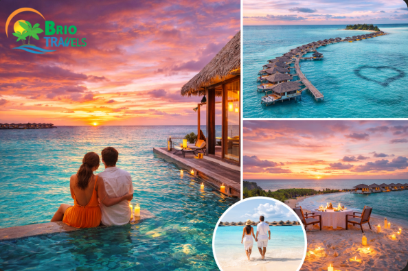 Luxury water villa in Maldives for honeymoon
Romantic Maldives honeymoon couple
Candlelight dinner in Maldives for honeymoon
