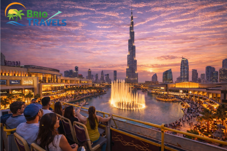 Dubai Mall shopping and city tour with fountain show and cultural attractions