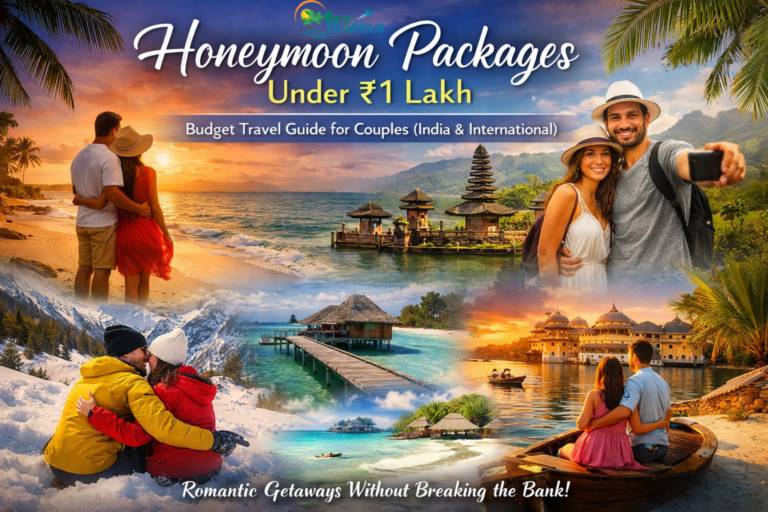 Honeymoon packages under 1 lakh for couples – budget honeymoon destinations in India and international