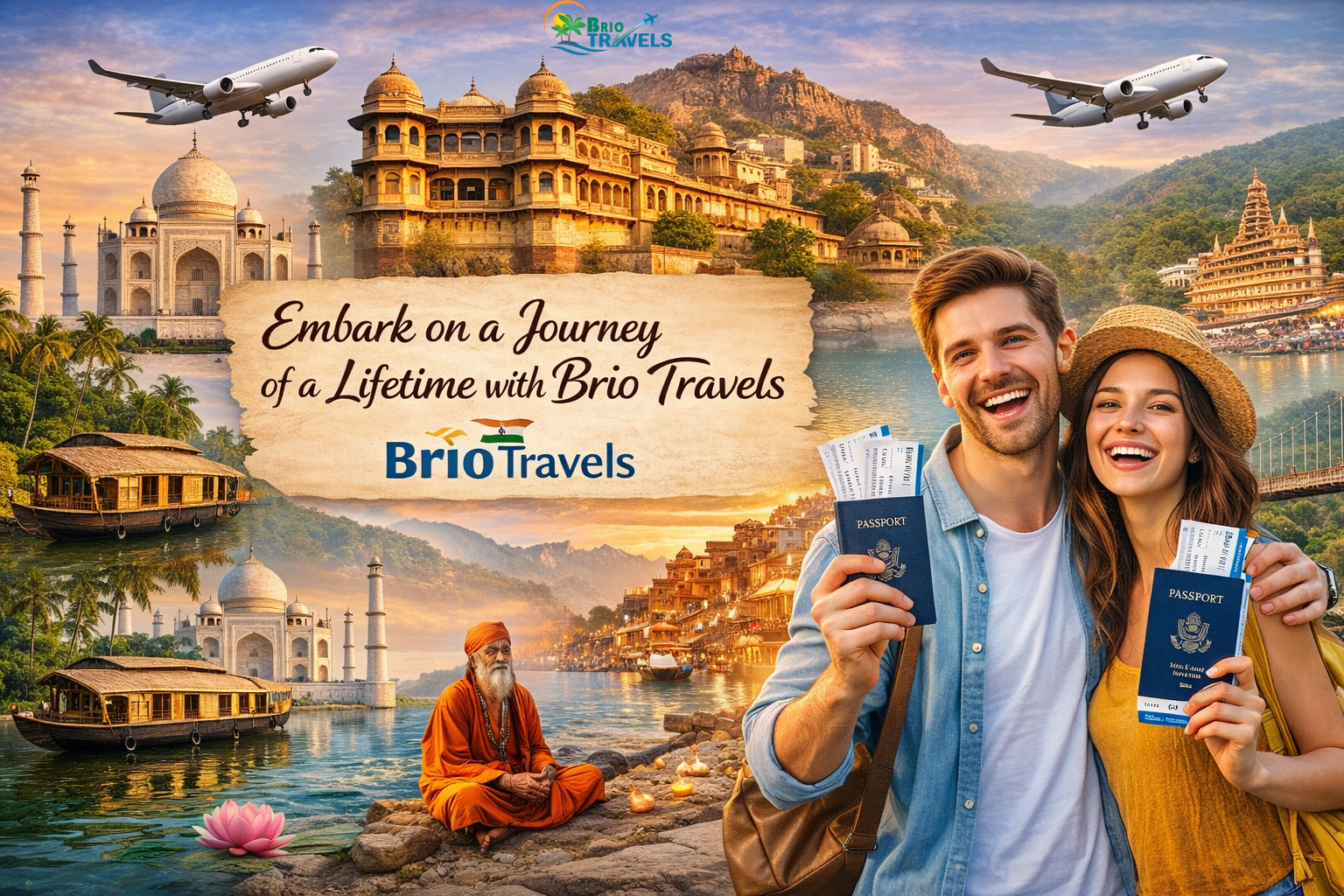 Customized India tour packages from USA by Brio Travels