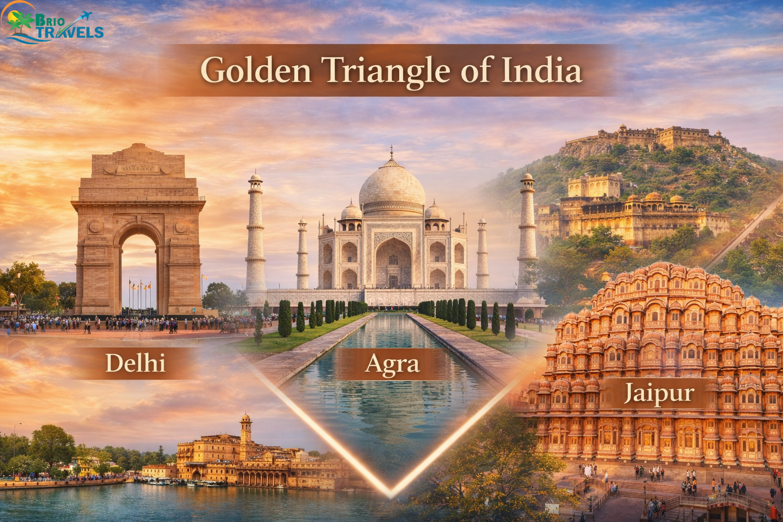 Golden Triangle tour India covering Delhi Agra and Jaipur
