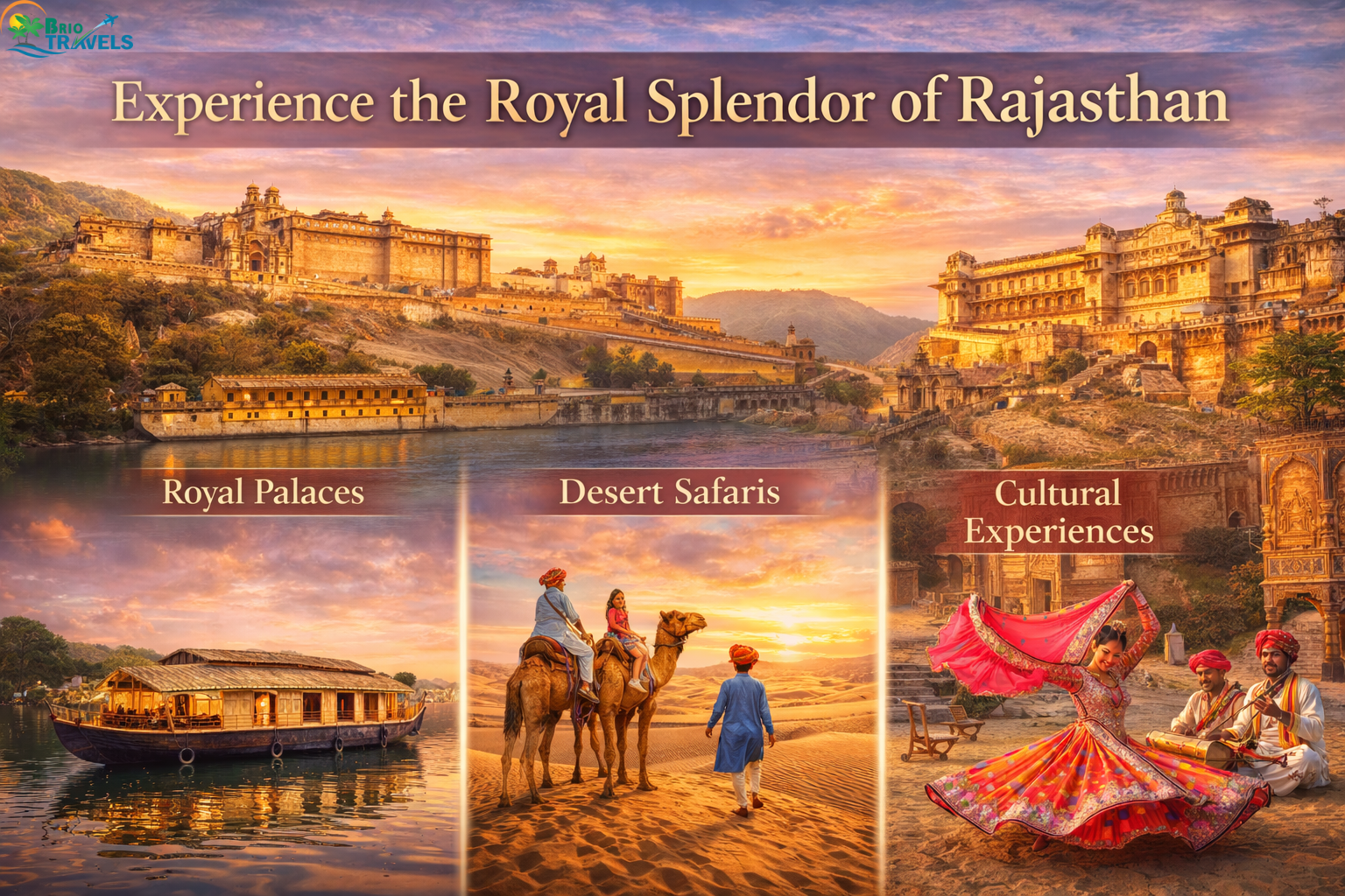 Rajasthan heritage tours with royal palaces desert safari and culture