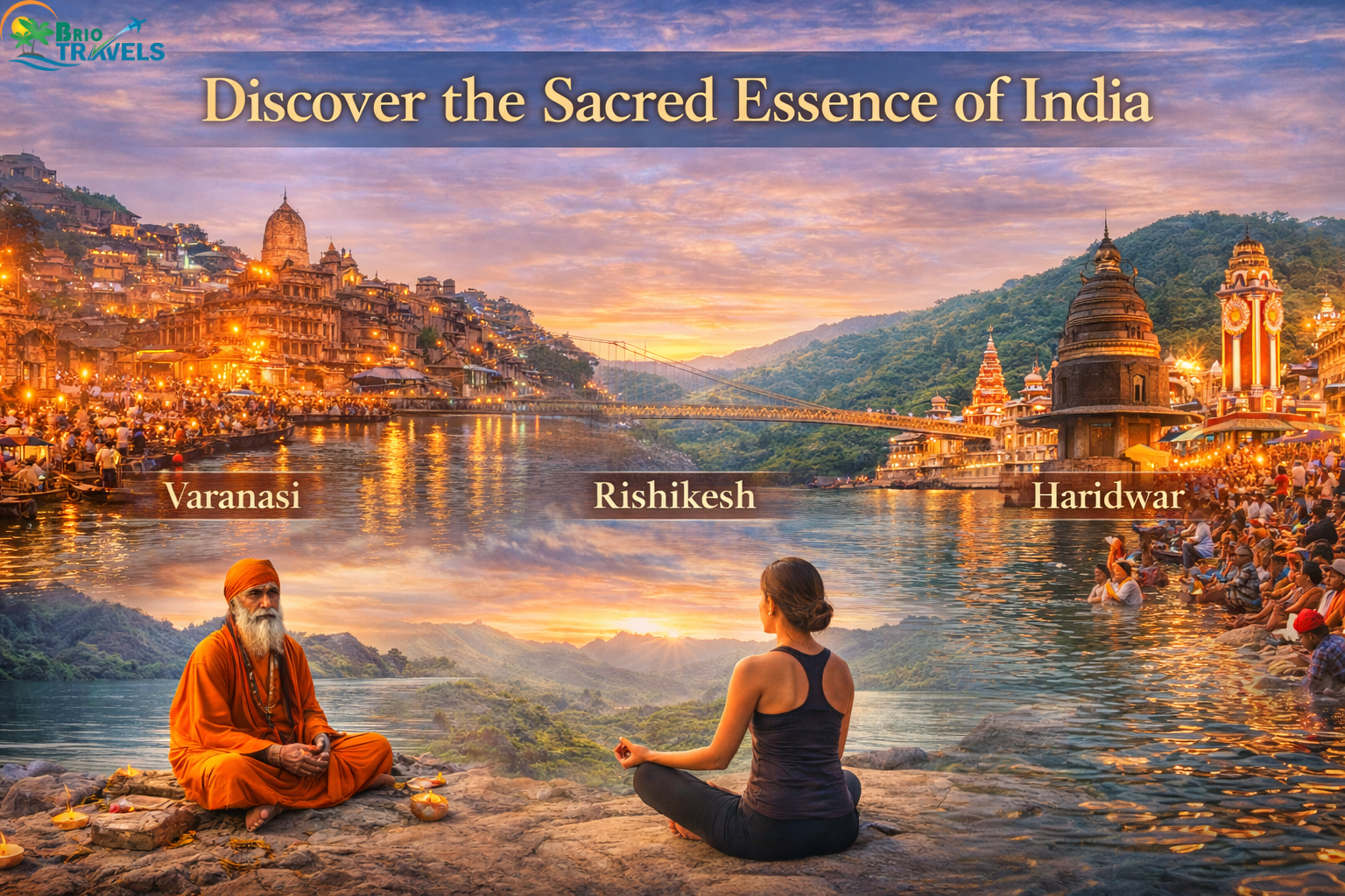 Spiritual India tour covering Varanasi Rishikesh and Haridwar