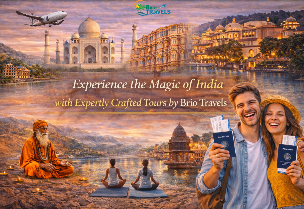 Travel to India from USA with customized India tours for American travelers by Brio Travels