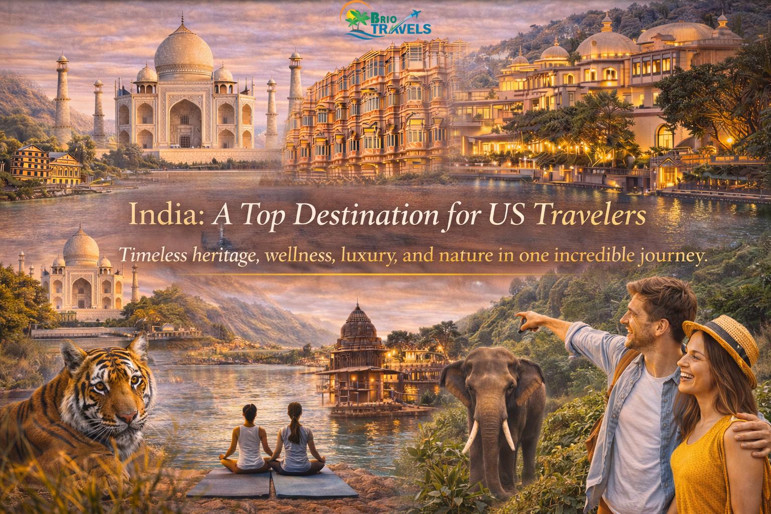 India a top destination for US travelers planning travel to India from USA with Brio Travels