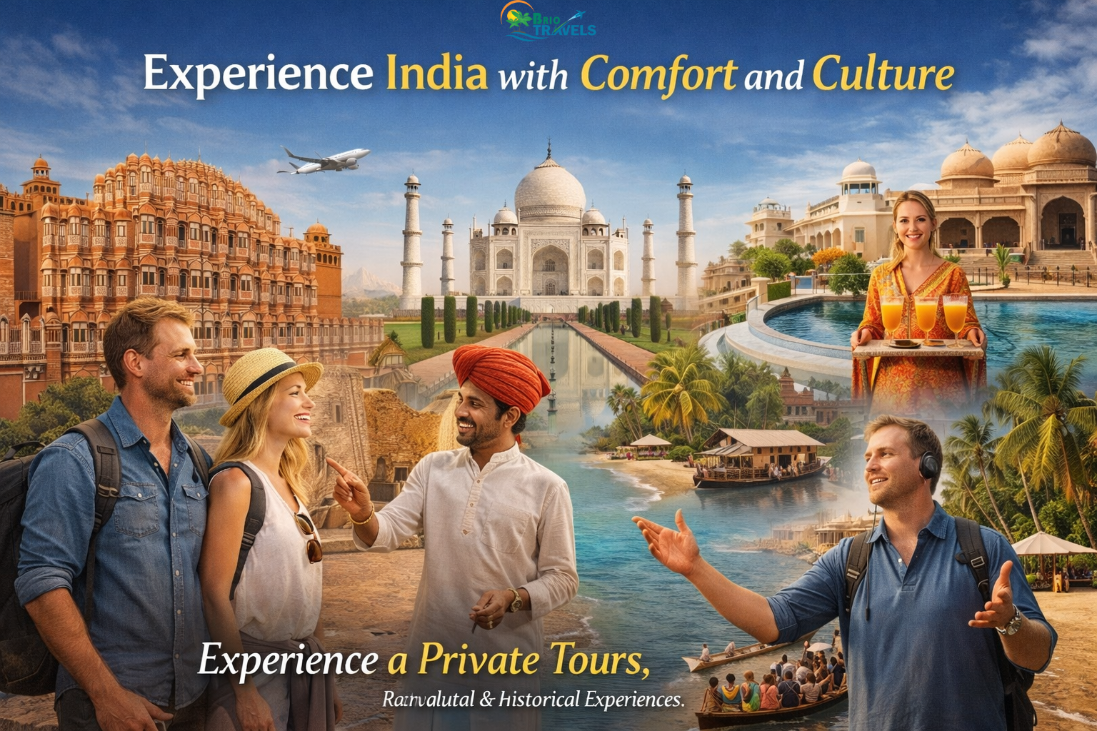 American travelers enjoying private tours, luxury stays, and cultural experiences across India