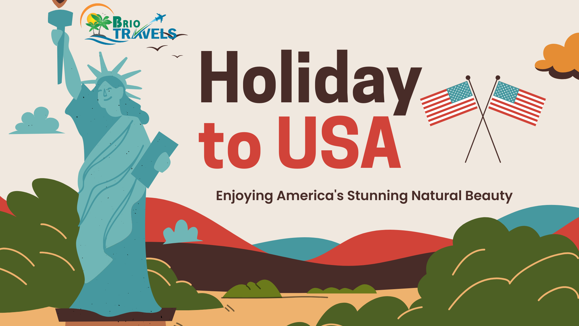 India to USA holiday packages with Brio Travel Agency