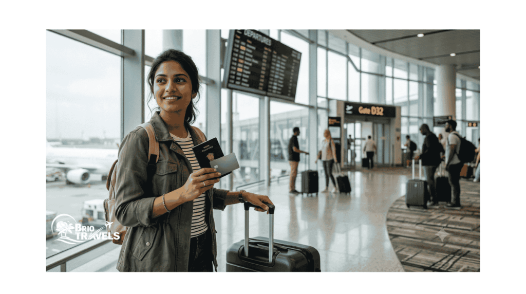 Forex Card for International Travel with passport and travel essentials